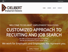 Tablet Screenshot of delibertemployment.com